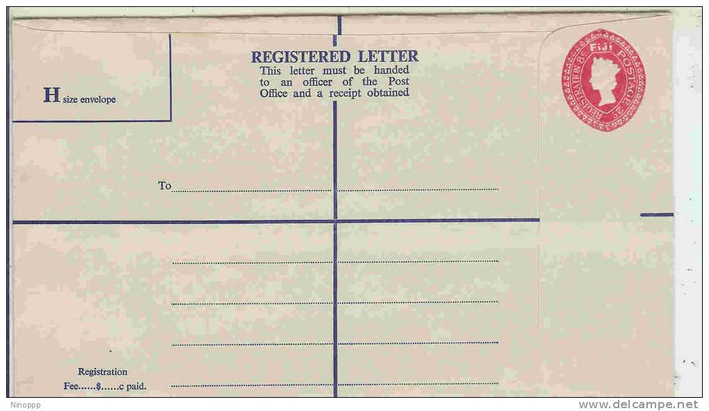 Fiji-Registered Letter 8c H Size Unused - Fidji (1970-...)