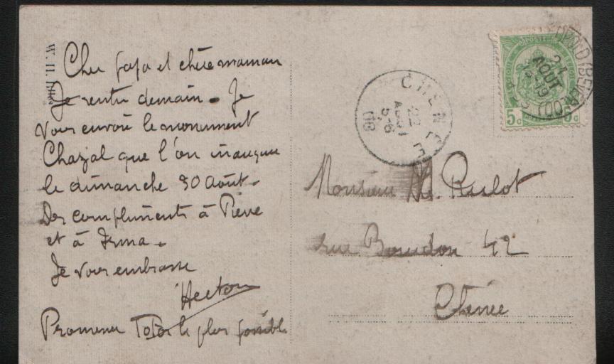 Commandant Chazal Inaugure Le 30 Aout 1906 - Leopoldsburg (Camp De Beverloo)