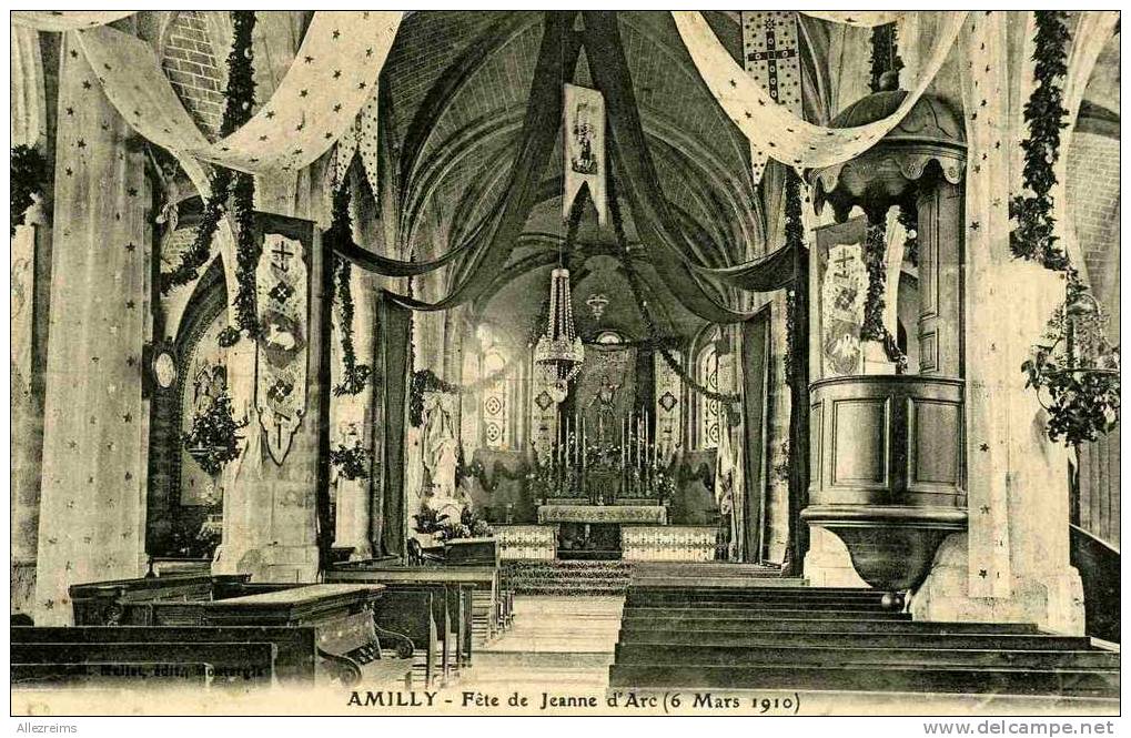 CPA 45 : AMILLY  Intérieur église   A VOIR  !! - Amilly