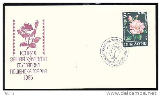 BULGARIA / BULGARIE - 1985 - Rosses - Sp.covert - Brieven En Documenten