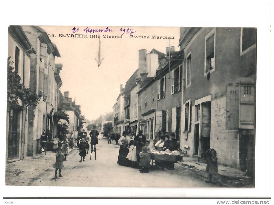 CPA----87----SAINT-YRIEIX ----  Saint Yrieix La Perche---AVENUE MARCEAU - Saint Yrieix La Perche