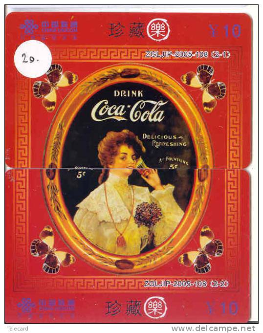 2 Telecartes COCA COLA En Puzzle (20) Puzzle Of 2 Phonecards - Puzzles