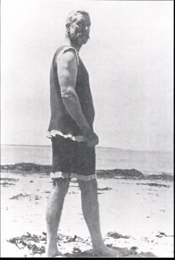 Australia´s 2nd, 5th And 7th Prime Minister, Alfred Deakin In Swim Costume - Other & Unclassified