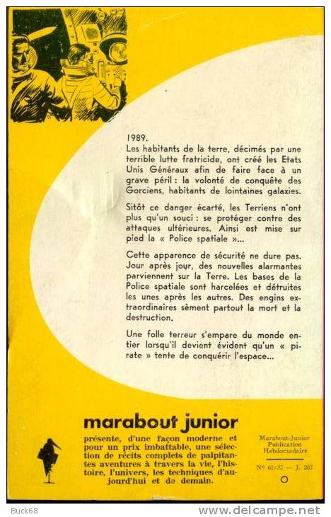 MJ203 Police Spatiale Jacques PIEROUX In Marabout Junior ( SCIENCE-FICTION SF) - Marabout Junior