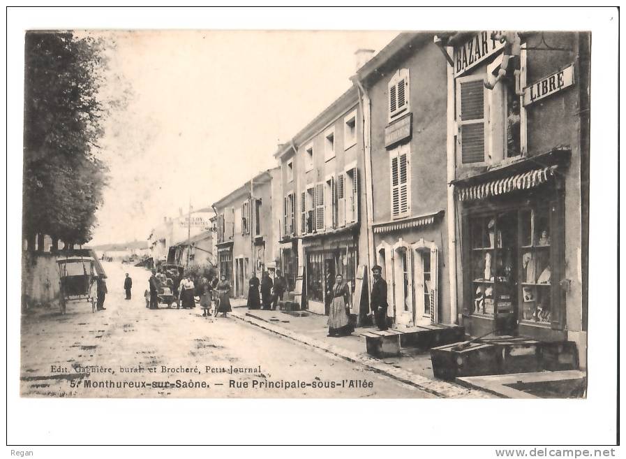 CPA----88----  Monthureux Sur Saone ----RUE PRINCIPALE-SOUS-L'ALLEE - Monthureux Sur Saone