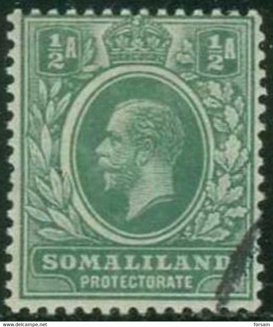 BRITISH SAMOLILAND..1912..Michel # 44...used. - Somaliland (Protettorato ...-1959)