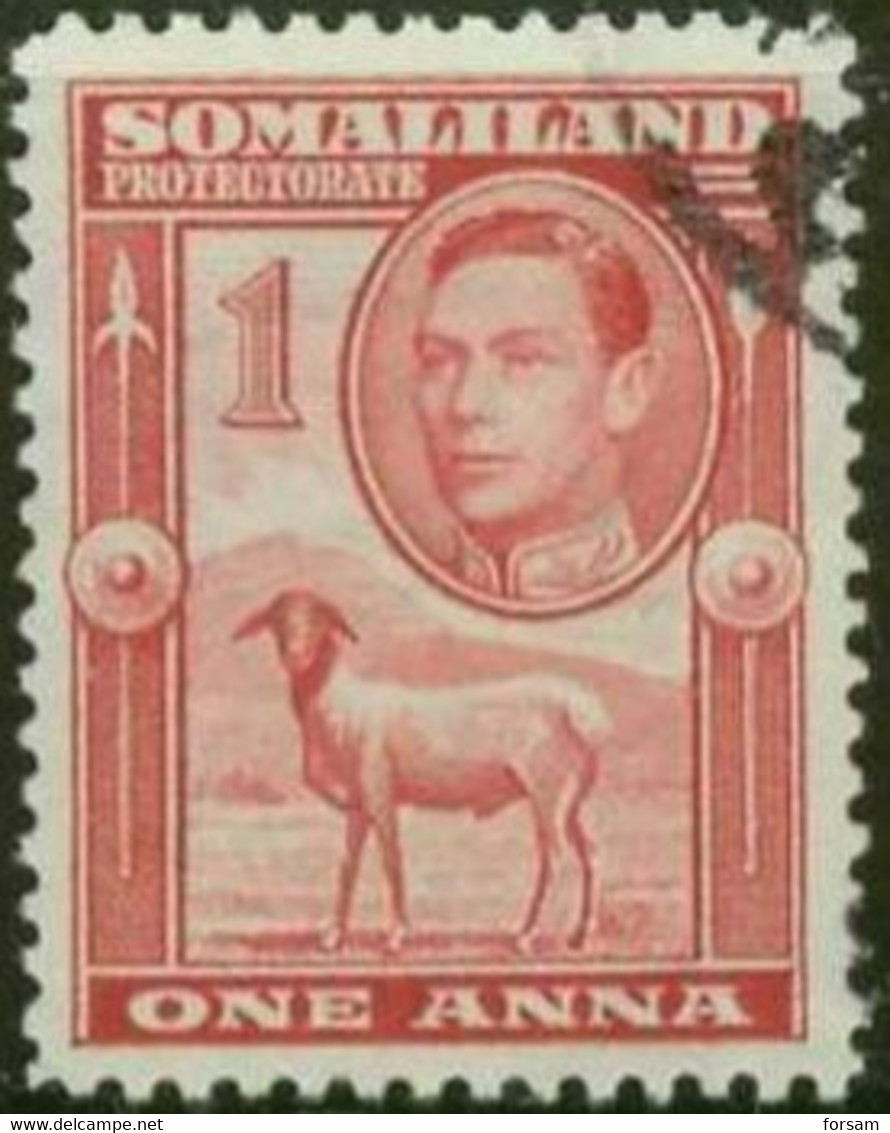 BRITISH SAMOLILAND..1938..Michel # 78...used. - Somaliland (Protectorate ...-1959)