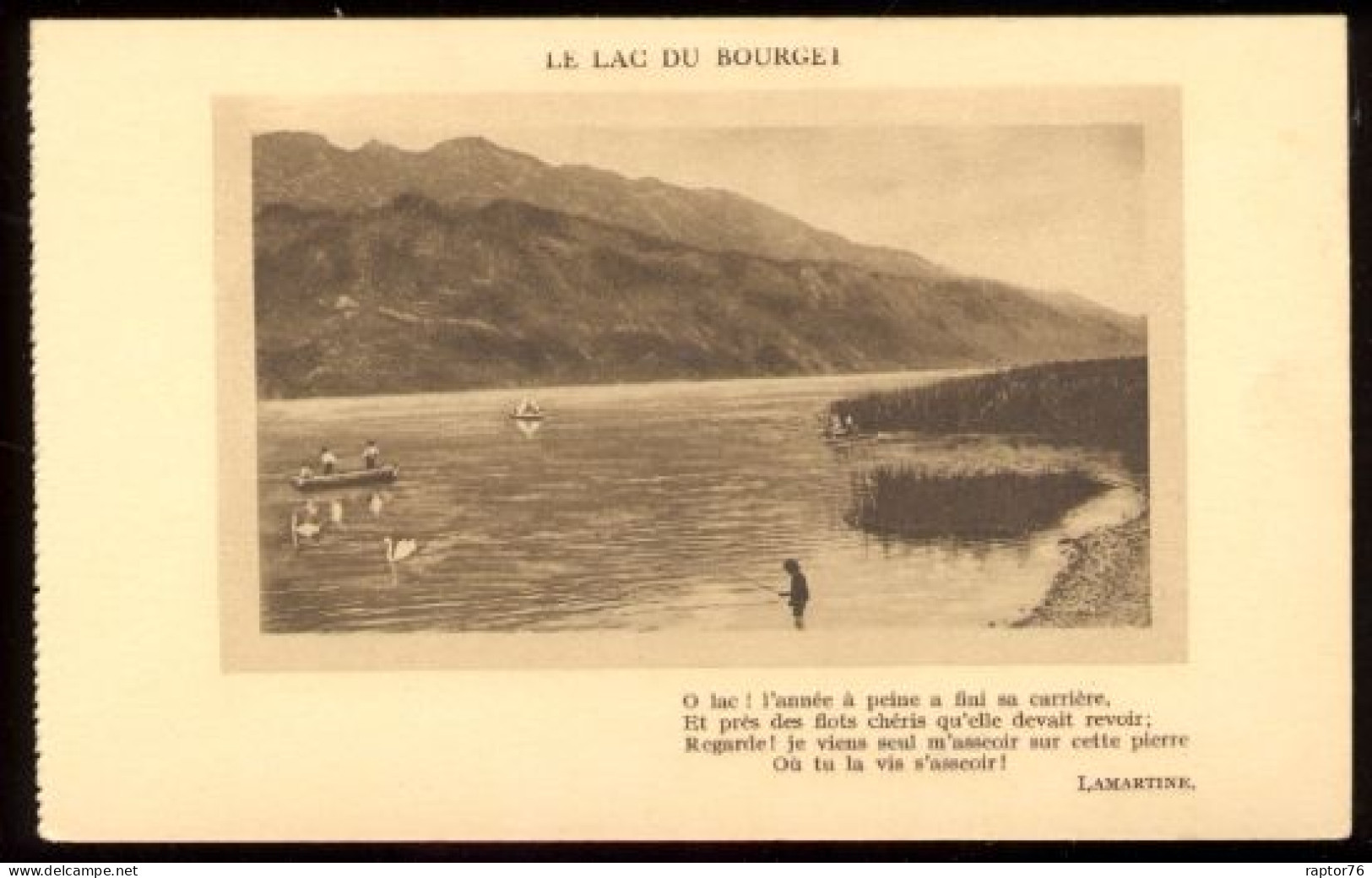 CPA Non écrite 73 LE LAC DU BOURGET   Poème De Lamartine - Le Bourget Du Lac