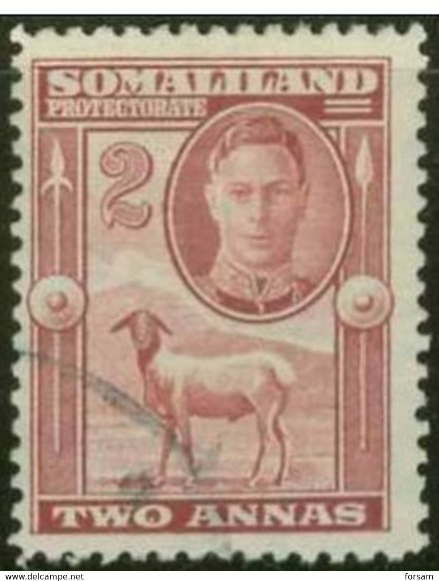 BRITISH SAMOLILAND..1942..Michel # 91...used. - Somaliland (Protectorat ...-1959)
