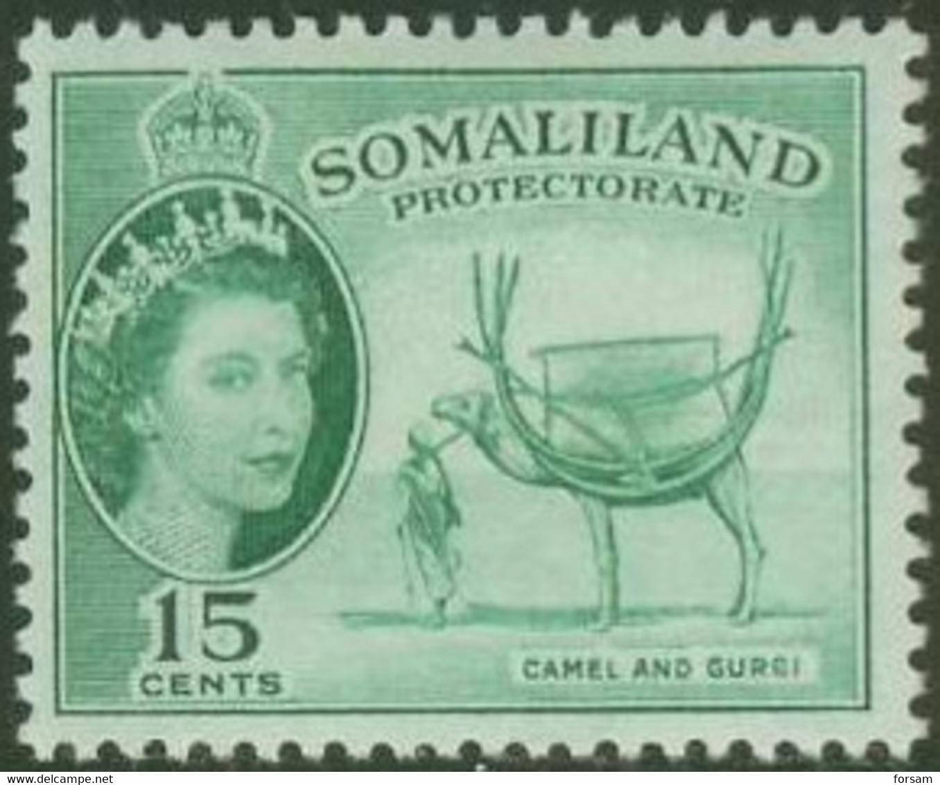BRITISH SAMOLILAND..1953..Michel # 123...MLH. - Somalilandia (Protectorado ...-1959)