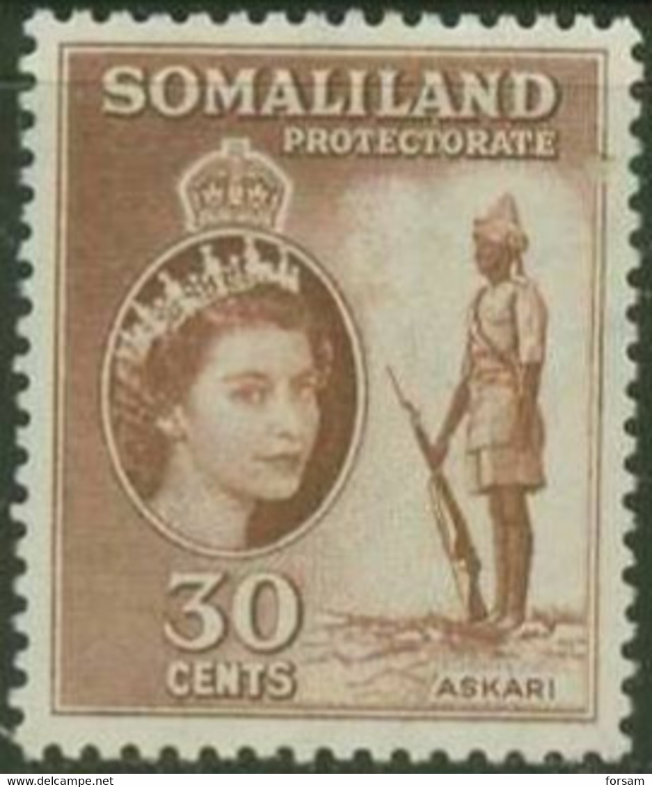 BRITISH SAMOLILAND..1953..Michel # 125...MLH. - Somalilandia (Protectorado ...-1959)