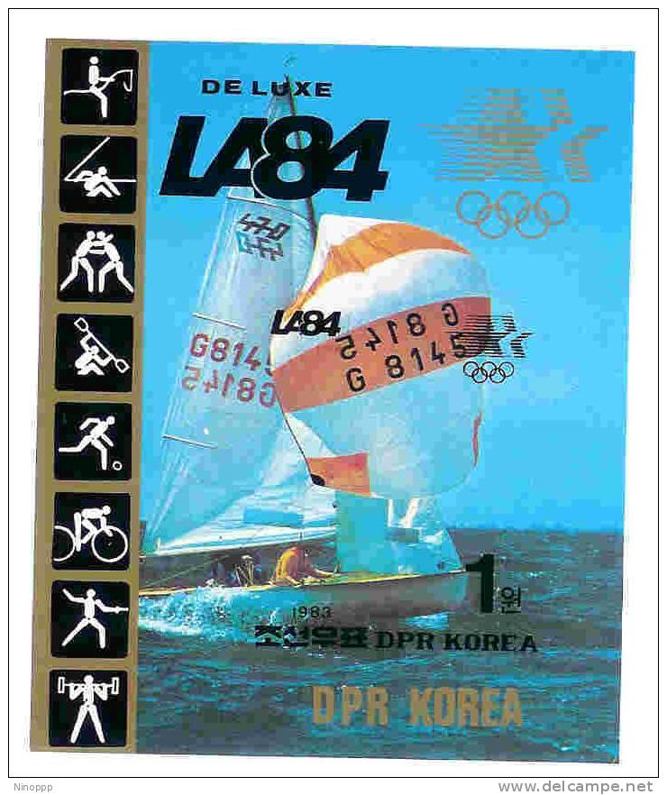 Korea-1984 Boat Racing  De Luxe Sheetlet MNH - Sommer 1984: Los Angeles