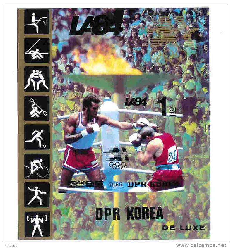 Korea-1984 Boxing  De Luxe Sheetlet MNH - Summer 1984: Los Angeles