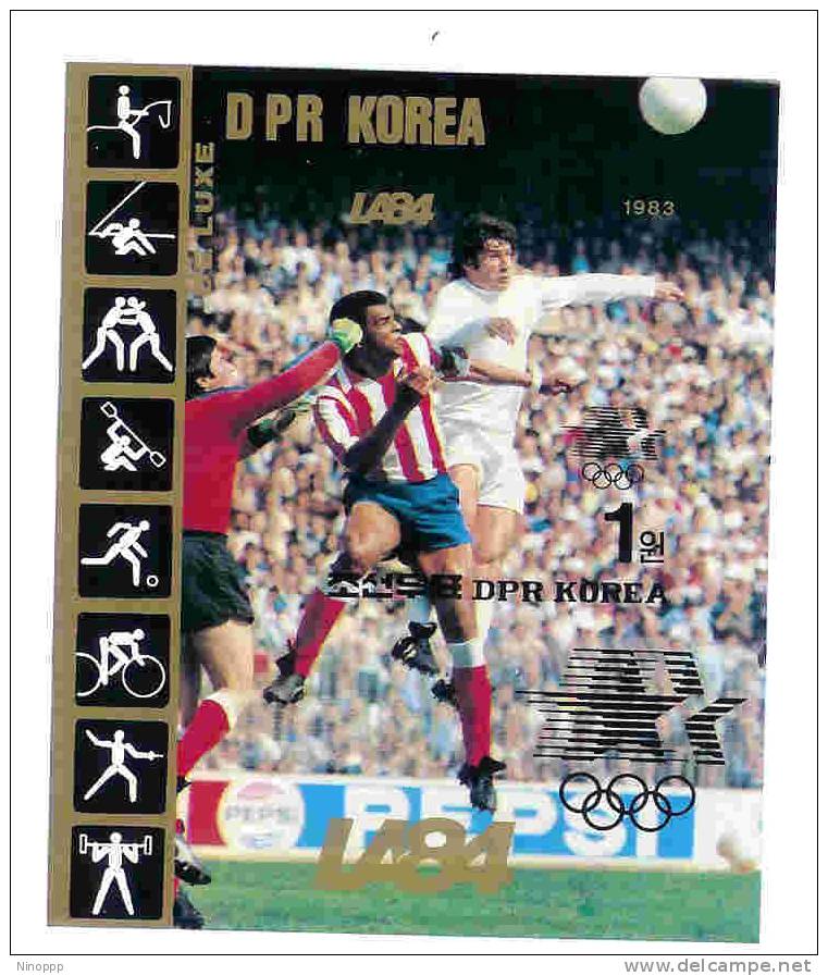 Korea-1984 Football  De Luxe Sheetlet MNH - Ete 1984: Los Angeles