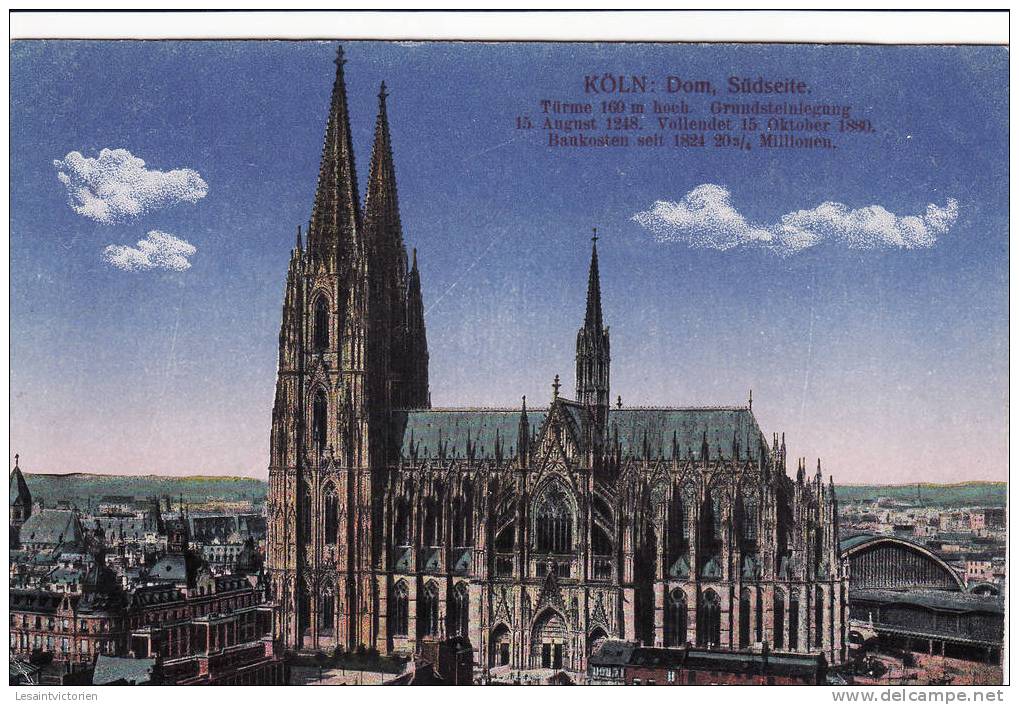 COLOGNE COELN KÖLN DOM SÜDSEITE - Köln