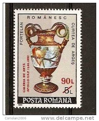 Romania 1992 MNH /  Apollo Galeries / Overprint - Porzellan