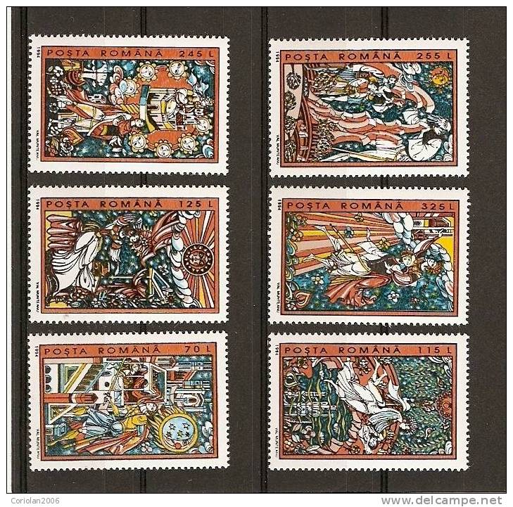 Romania 1994 MNH / Popular Stories  / 6 Val - Unused Stamps