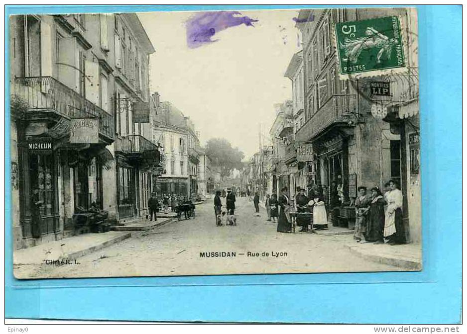 B - 24 - MUSSIDAN - Rue De Lyon - Michelin - - Mussidan