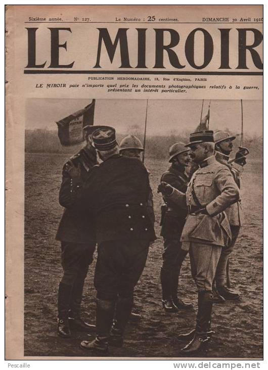 127 LE MIROIR 30 AVRIL 1916 - NOUMEA - DAMLOUP - VAUX DEVANT DAMLOUP - SALONIQUE - COSAQUES ERZEROUM - Testi Generali