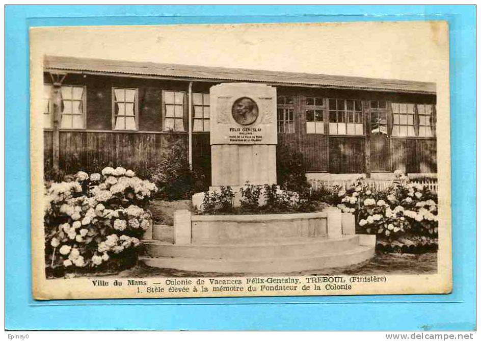 B - 29 - TREBOUL - Ville Du Mans - Colonie De Vacances - Tréboul