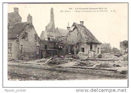 68 THANN (près De ) * La Grande Guerre 1914-15 - Village Bombardé  * Belle CPA Animée - Guerra 1914-18