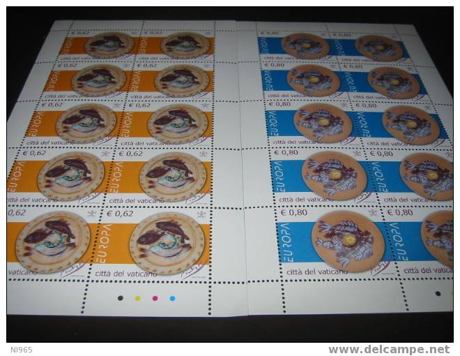 VATICANO - BENEDETTO XVI - ANNO 2005 - MF EUROPA VALORI 2 - Unused Stamps