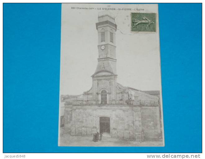 17) L´ile D´oléron-saint-pierre-d´oléron - Braun N° 333 - L'eglise -  Année1918 - Saint-Pierre-d'Oleron