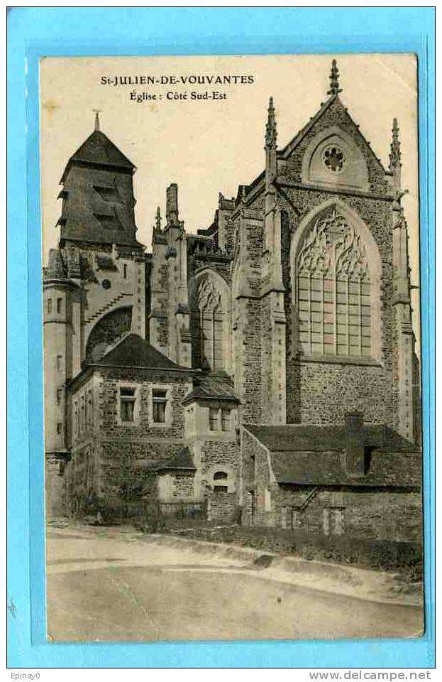 B - 44 - SAINT JULIEN De VOUVANTES - église - Saint Julien De Vouvantes