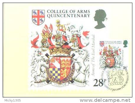 Großbritannien / United Kingdom - Mi-Nr 975/978 - Vier Maxikarten / Four Maxicards (b014) ## - Carte PHQ