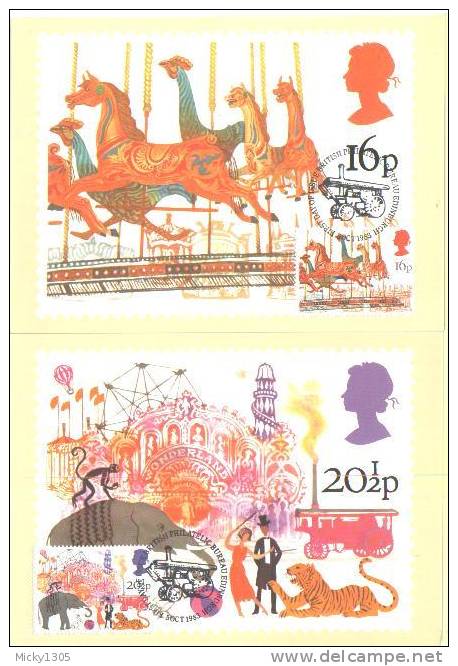 Großbritannien / United Kingdom - Mi-Nr 966/969 - Vier Maxikarten / Four Maxicards (b015) ## - Cartes PHQ