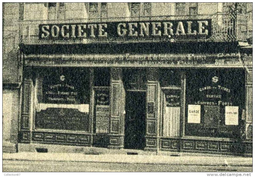 23 - CREUSE - GUERET - PLACE BONNYAUD - BANQUE SOCIETE GENERALE - HOTEL De La PAIX - MEUBLES BRUNET - Edit. DE NUSSAC - Guéret