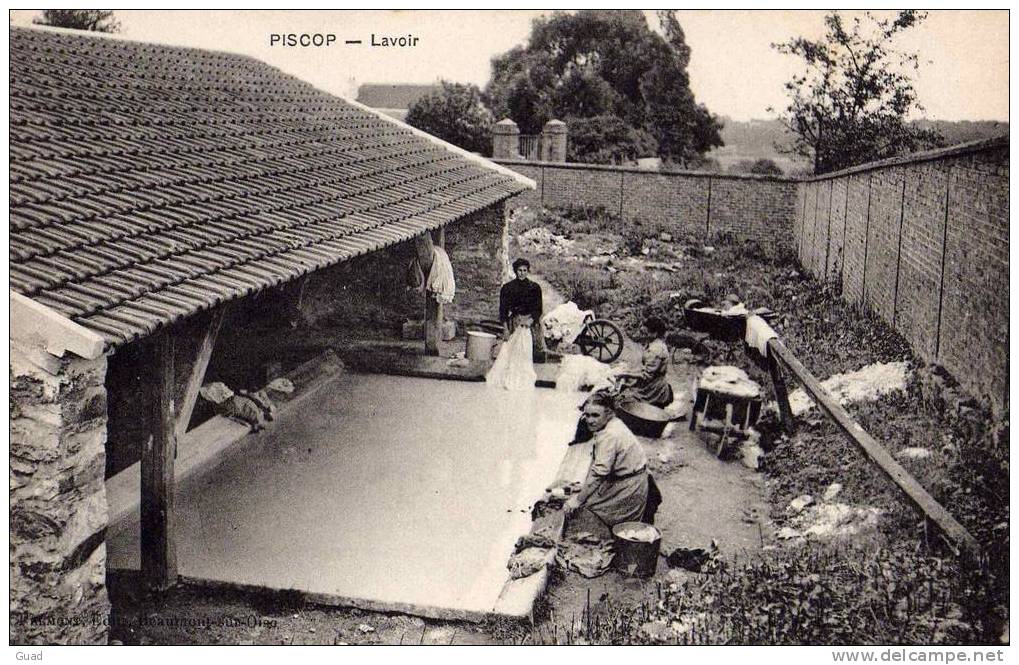 PISCOP - LAVOIR - LAVEUSES - LE LAVOIR - Pontcelles