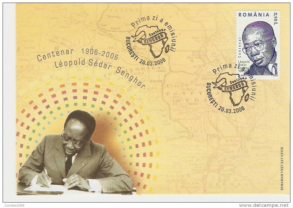 Romania 2006 FDC / 100 Years Leopold Sedar Senghor - FDC