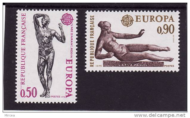 Europa-cept 1974 - France - Yv.no.1789/90 Neufs** - 1974