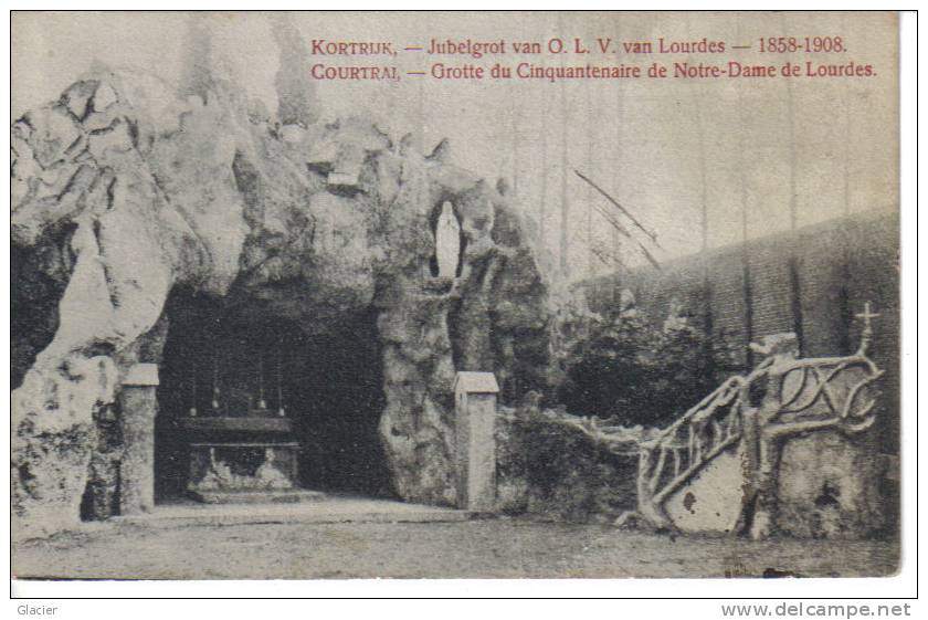 KORTRIJK - Courtrai - Jubelgrot Van OLV Van Lourdes - 1858-1908  - Grotte Du Cinquantenaire De N.D. - Kortrijk