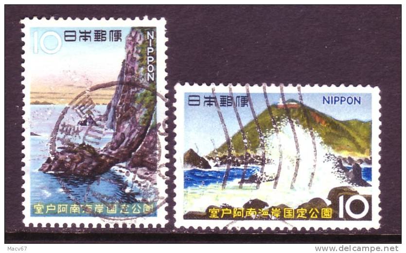 Japan 876-7  (o)  PARKS - Used Stamps