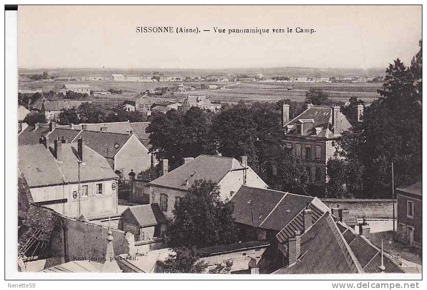 02 SISSONNE - Vue Panoramique Vers Le Camp - Sissonne