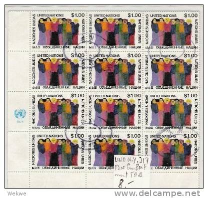 Spez248/UNO NY Mi. 317, 12-er Einheit Mit TAB - Used Stamps