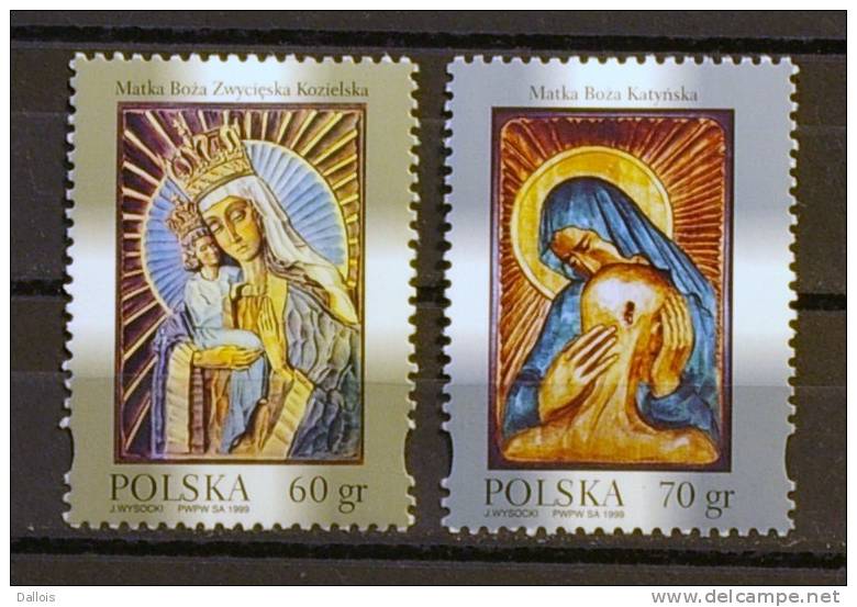 Pologne - 1999 - Tableaux - Paintings - Neufs - Madones
