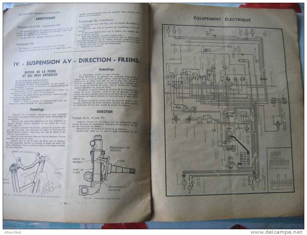 REVUE TECHNIQUE AUTOMOBILE MAI 1948 EQUIPEMENT DEPOSE MONTAGE REGLAGE ENTRETIEN STUDBAKER CHAMPION/ COMMANDER GRAISSAGE - Auto