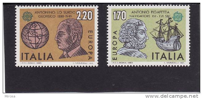 C4400 - Italie 1980 - - Yv.no.1418/9 Neufs** - 1980