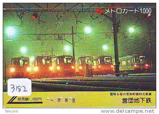 Train (3182) Trein Eisenbahn  Locomotive  Zug Japon Japan Karte - Treni