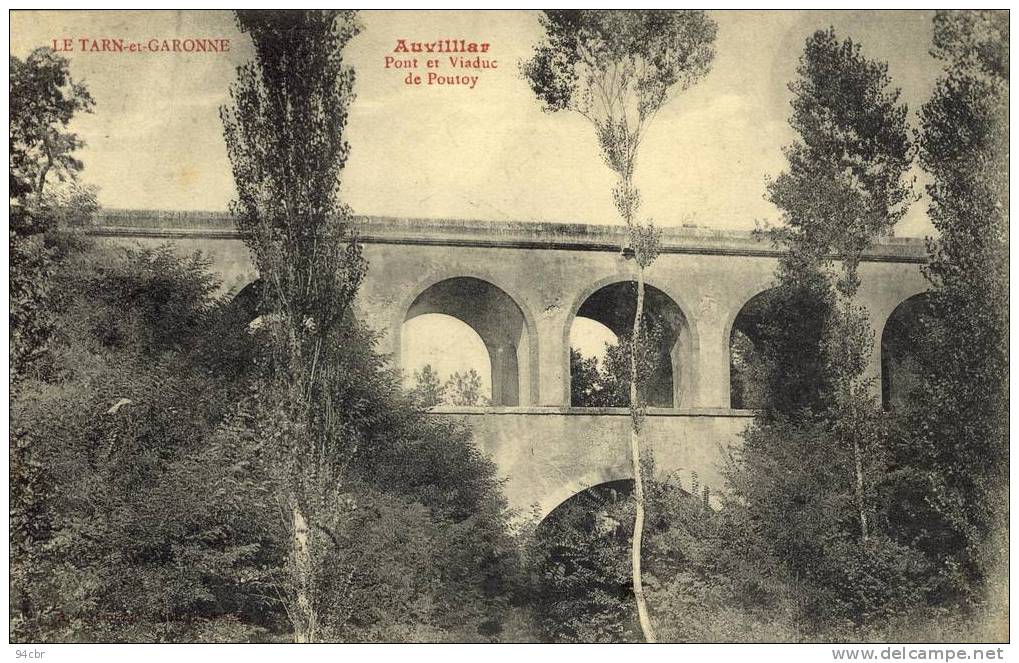 CPA ( 82)AUVILLAR   Pont Et Viaduc De Poutoy - Auvillar
