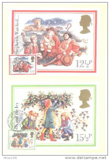 Großbritannien / United Kingdom - Mi-Nr 933/937 - Fünf Maxikarten / Five Maxicards (b022) ## - Cartes PHQ