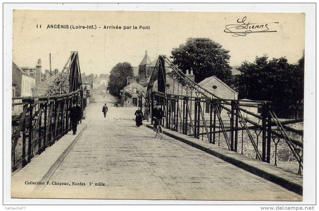 K10 - ANCENIS - Arrivée Par Le Pont (1918) - Ancenis