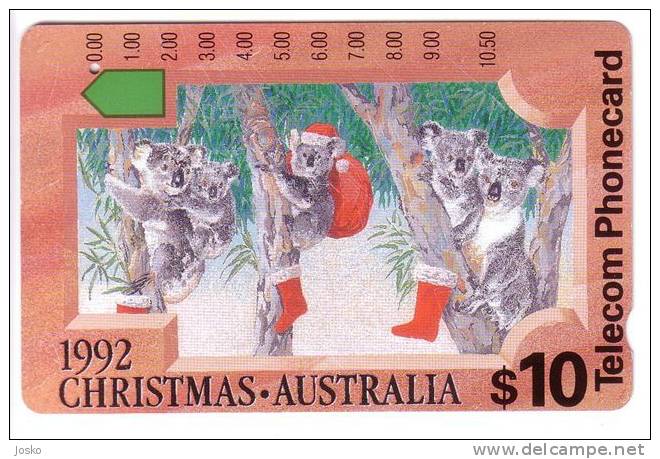 MERRY CHRISTMAS - Koala Bear (Australia Old Card ) Xmas Joyeux Noël Frohe Weihnachten Feliz Navidad Buon Natale Natal - Australia