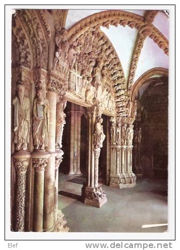 SANTIAGO DE COMPOSTELA : Catedral ; Portico De La Gloria- Cathédrale  ;beaux Chapiteaux ; B/TB - Santiago De Compostela