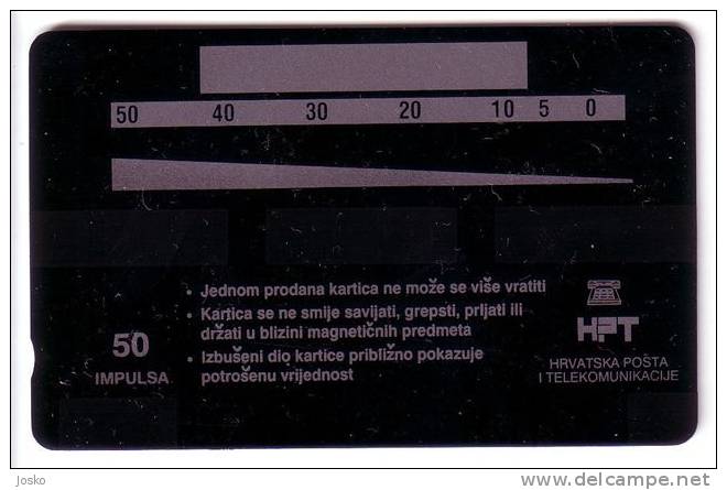 SPECIALITY - Card Without Control Number ( Croatia ) * Zadar - Old GPT System Card * Rarity Rare RRR - Croatia