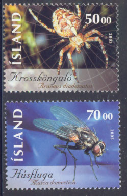 2005 ICELAND INSECTS(II) 2V MNH - Other & Unclassified