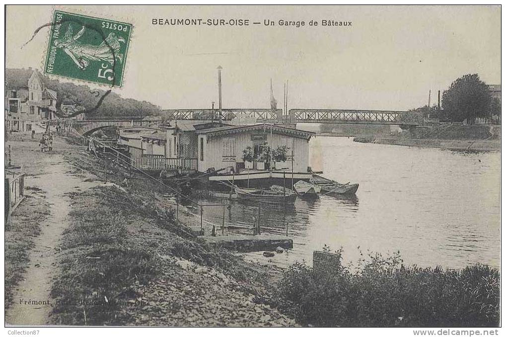 95 - VAL D´OISE - BEAUMONT Sur OISE - UN GARAGE De BATEAUX - PENICHE - VILLA Sur L'EAU - Beaumont Sur Oise